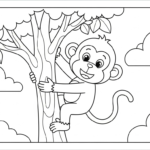 coloriage Singe updated a dessiner et imprimer