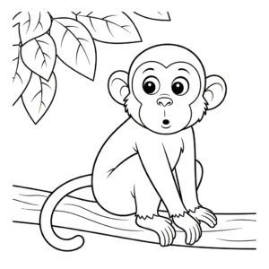 coloriage Singe updated gratuit a imprimer