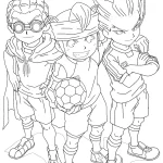 coloriage inazuma eleven pour enfant de 3 ans