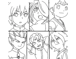 coloriage inazuma eleven gratuit a imprimer