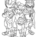 coloriage inazuma eleven pour enfant de 6 ans