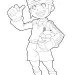 coloriage inazuma eleven pour enfant à imprimer