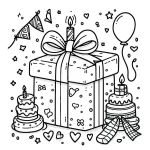 imprimer coloriage joyeux anniversaire gratuit