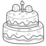 coloriage joyeux anniversaire gratuit à imprimer