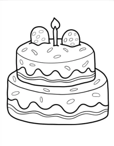coloriage joyeux anniversaire gratuit à imprimer