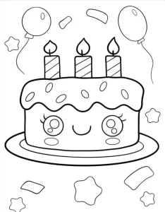 coloriage joyeux anniversaire pour enfant