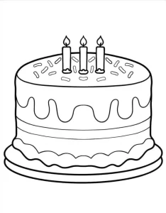 coloriage joyeux anniversaire à imprimer