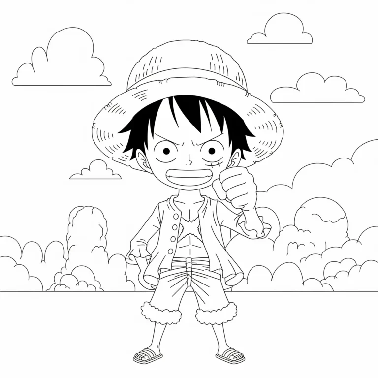 Tranh tô màu One Piece
