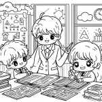 coloriage septembre maternelle à imprimer pour enfant de 9 ans