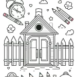 coloriage septembre maternelle à imprimer pour enfant de 9 ans