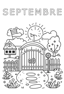 coloriage septembre maternelle d