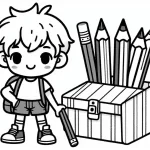 coloriage septembre maternelle pour enfant à imprimer