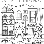 coloriage septembre maternelle gratuit à imprimer