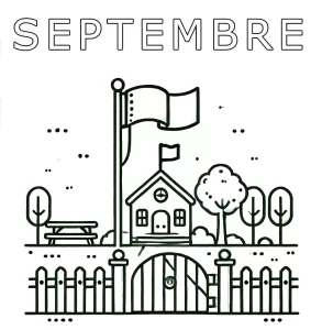 coloriage septembre maternelle et dessins