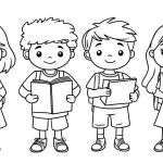 coloriage septembre maternelle et dessins