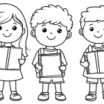 coloriage septembre maternelle pour enfant de 5 ans