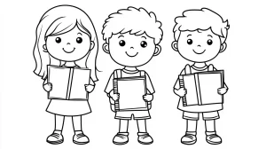 coloriage septembre maternelle pour enfant de 5 ans