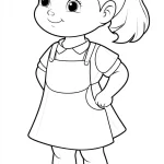 coloriage septembre maternelle à imprimer pour enfant de 2 ans