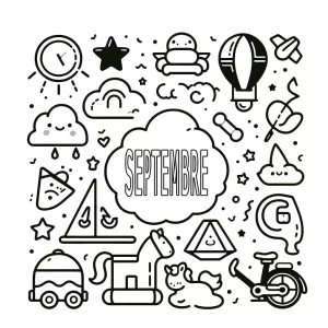 image de coloriage septembre maternelle pour enfant