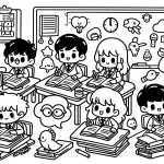 coloriage septembre maternelle et dessins