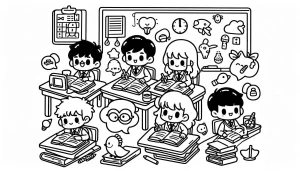 coloriage septembre maternelle et dessins