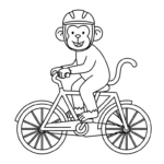 coloriage singe updated gratuit à imprimer