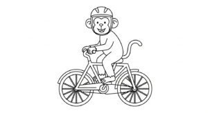 coloriage singe updated gratuit à imprimer