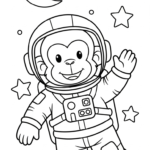 coloriage singe updated pour bebe a imprimer