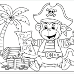 coloriage singe updated de pour enfants