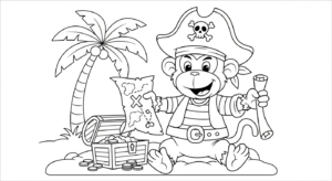 coloriage singe updated de pour enfants
