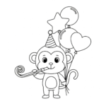 coloriage singe updated a colorier en ligne