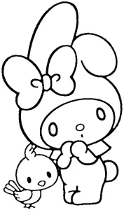coloriage my melody pour enfants à télécharger