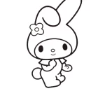coloriage my melody et decoupage