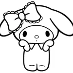 coloriage my melody et apprentissage