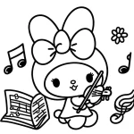 coloriage my melody à imprimer gratuit