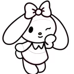 coloriage my melody pour enfants à imprimer