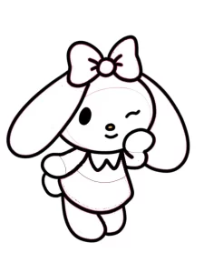 coloriage my melody pour enfants à imprimer