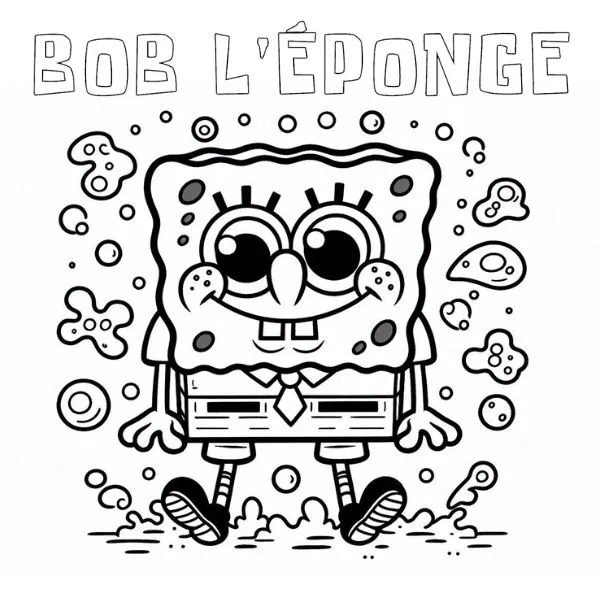 Tranh tô màu Bob l&rsquo;éponge