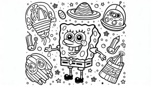 coloriage spongebob coloring pages a telecharger
