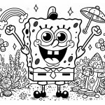 coloriage spongebob coloring pages pour enfant de 4 ans