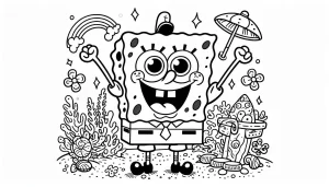 coloriage spongebob coloring pages pour enfant de 4 ans
