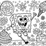 coloriage spongebob coloring pages à imprimer pour enfant de 6 ans