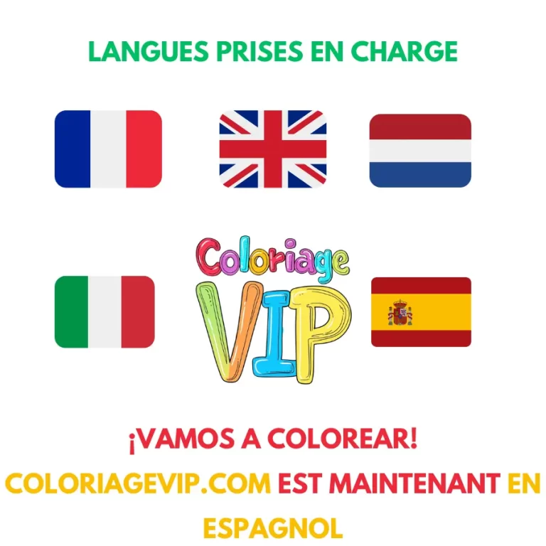 Tranh tô màu ¡Vamos a colorear! ColoriageVip.com est maintenant en espagnol