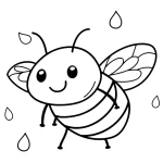 coloriage Abeille a telecharger