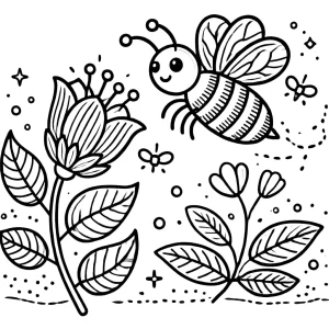coloriage Abeille a imprimer