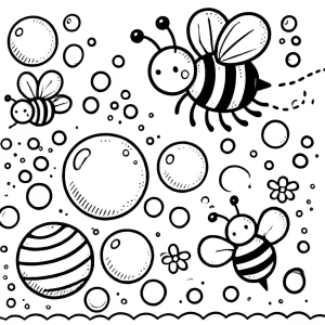 coloriage Abeille gratuit à imprimer