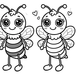 coloriage Abeille a imprimer gratuit