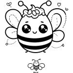 coloriage Abeille à imprimer pdf gratuit