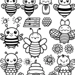 télécharger coloriage Abeille gratuit