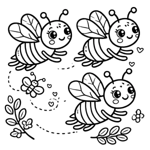 coloriage Abeille gratuit à imprimer